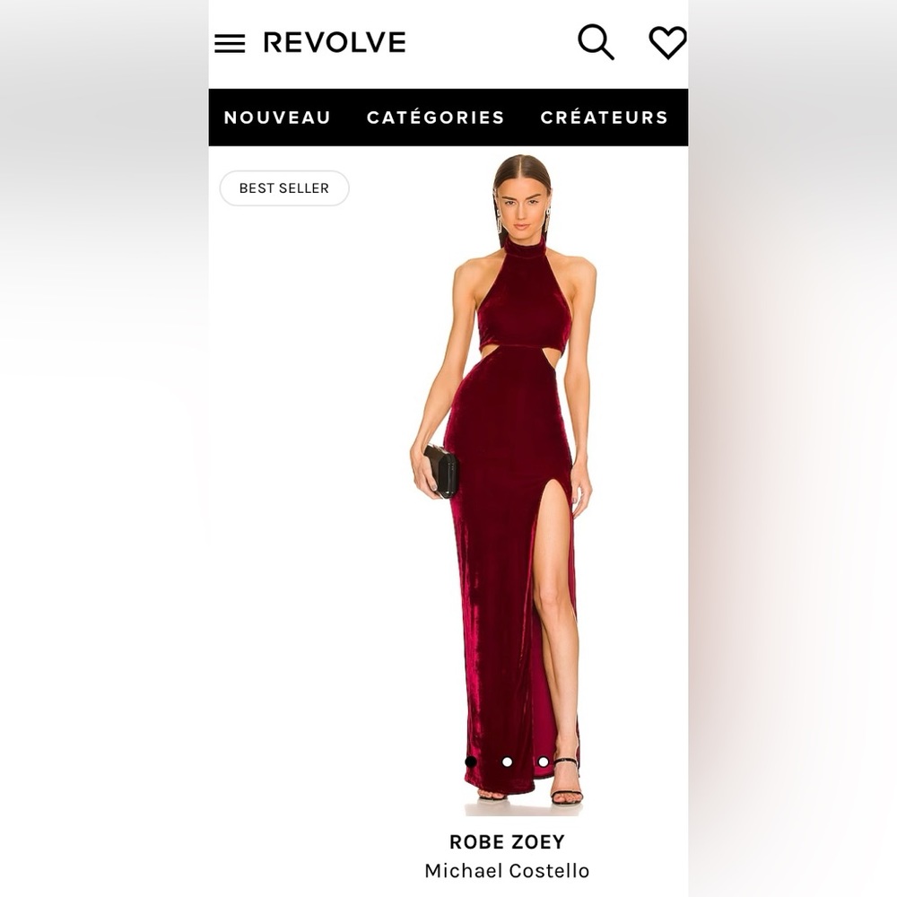 COPY - Michael Costello Best seller M Burgundy true size